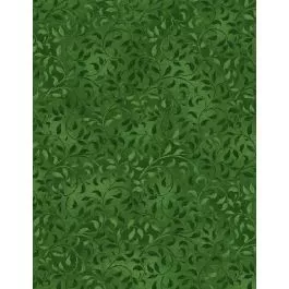 Wilmington Prints Leaf Scroll Green