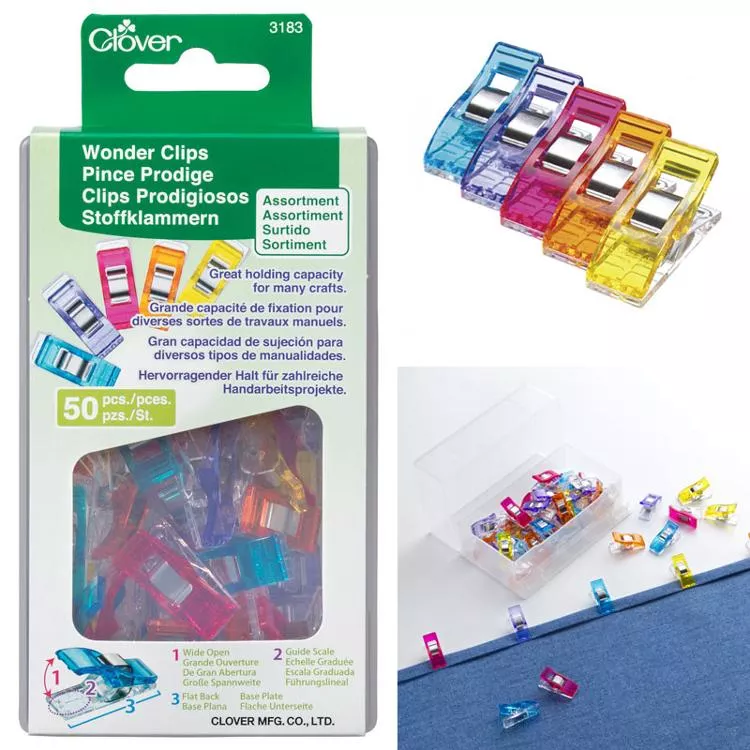 Wonder Clips Assorted 50ct 3183 Clover#1