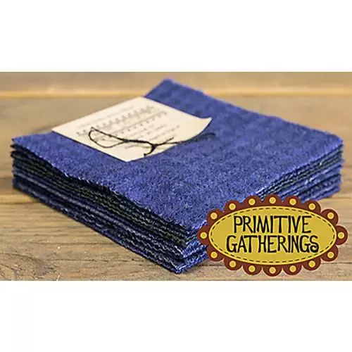 Wool 5″ Charm – Navy