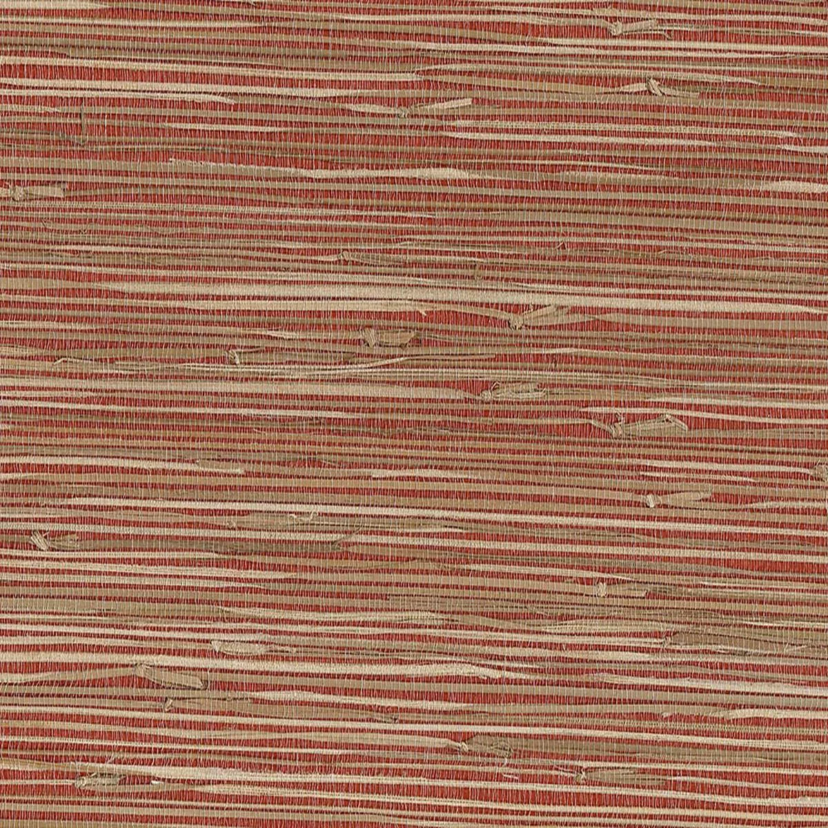 Yan Yan Red Grasscloth Wallpaper