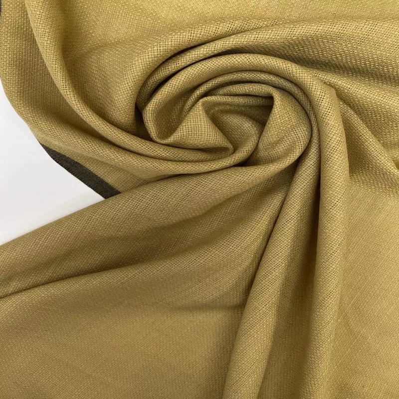 Yellow Wool-Blend Changeant Tweed